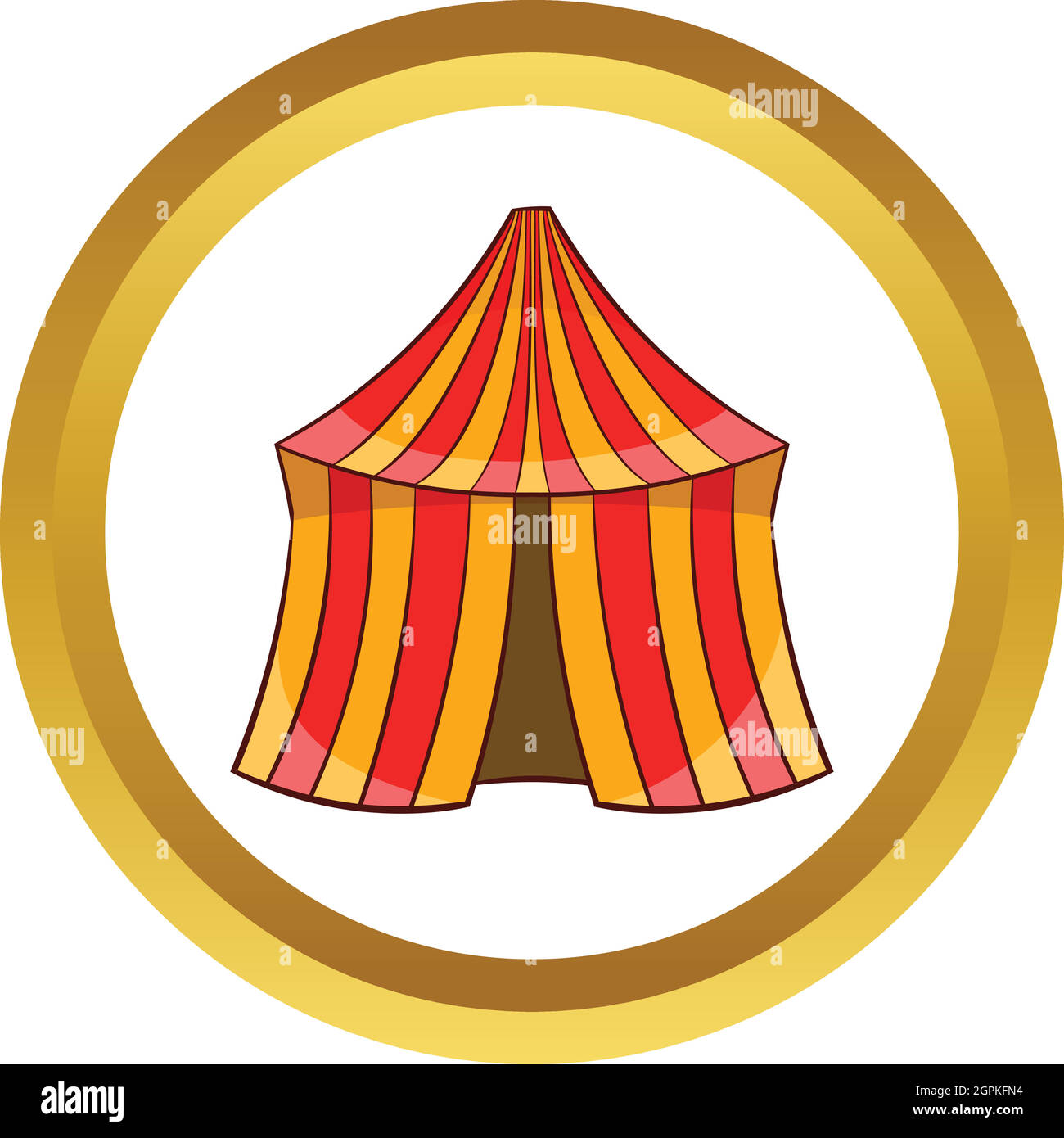 Circus tent festival icon vector -Fotos und -Bildmaterial in hoher ...