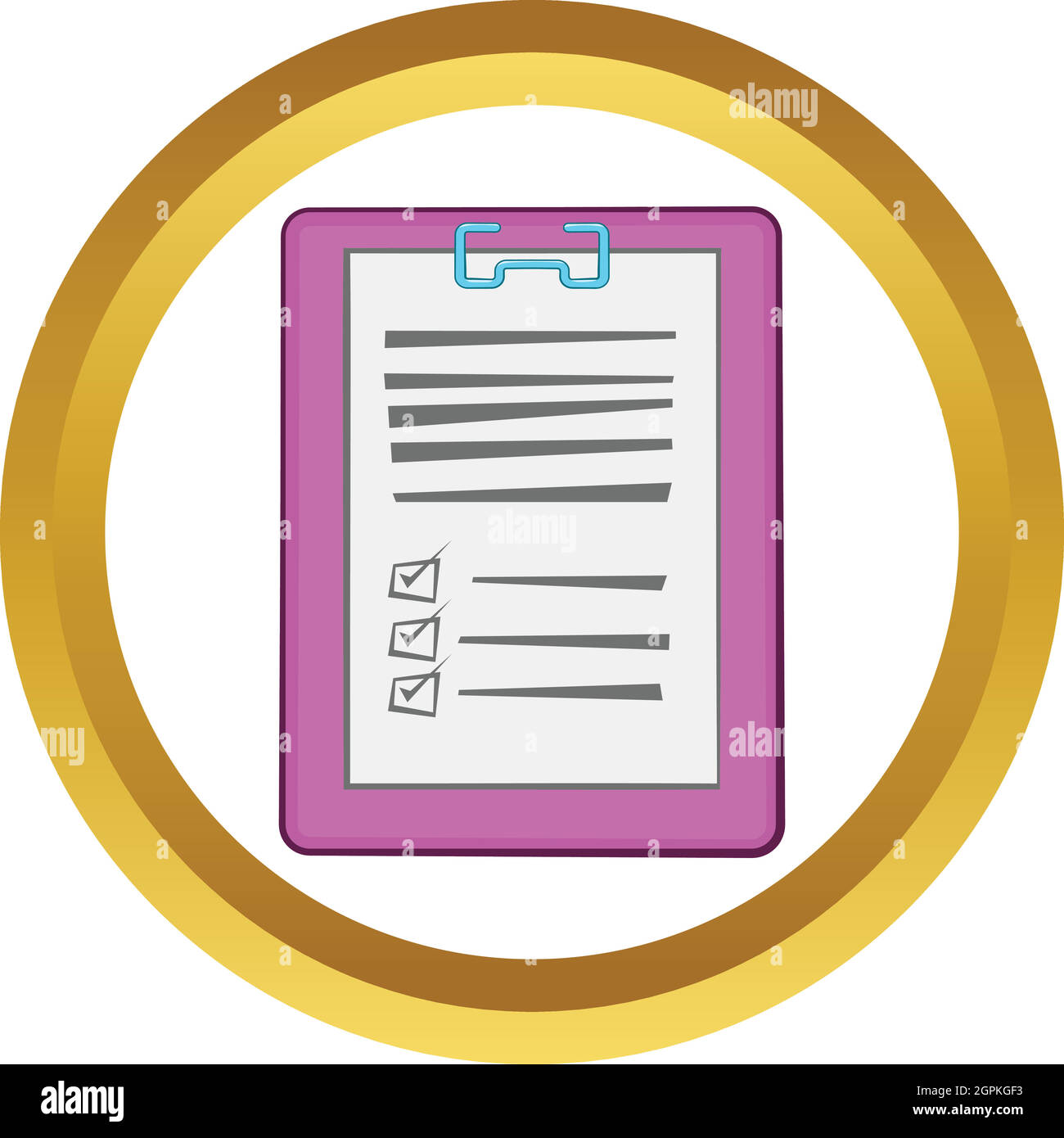 Medizinisches Gutachten Vektor icon Stock Vektor