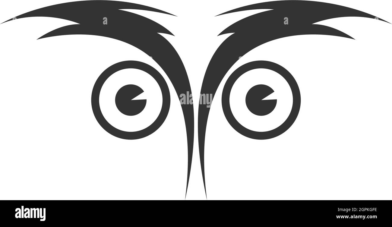 Design-Vorlage für Eule-Logo-Vektor-Symbol Stock Vektor