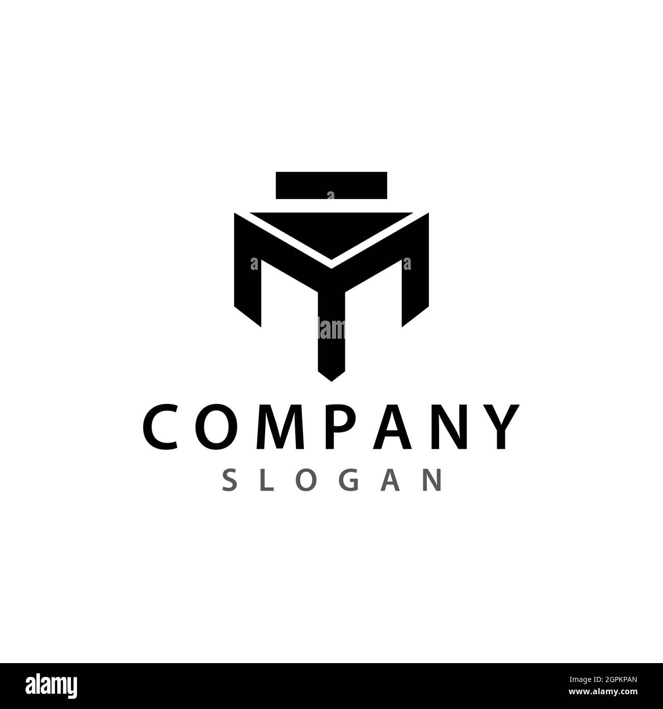 Logo-Design für Immobilien Stockfoto