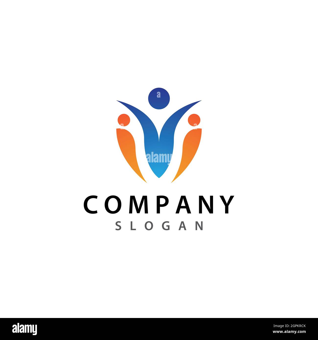 People Logo Vorlage Vektor Symbol Design Stockfoto