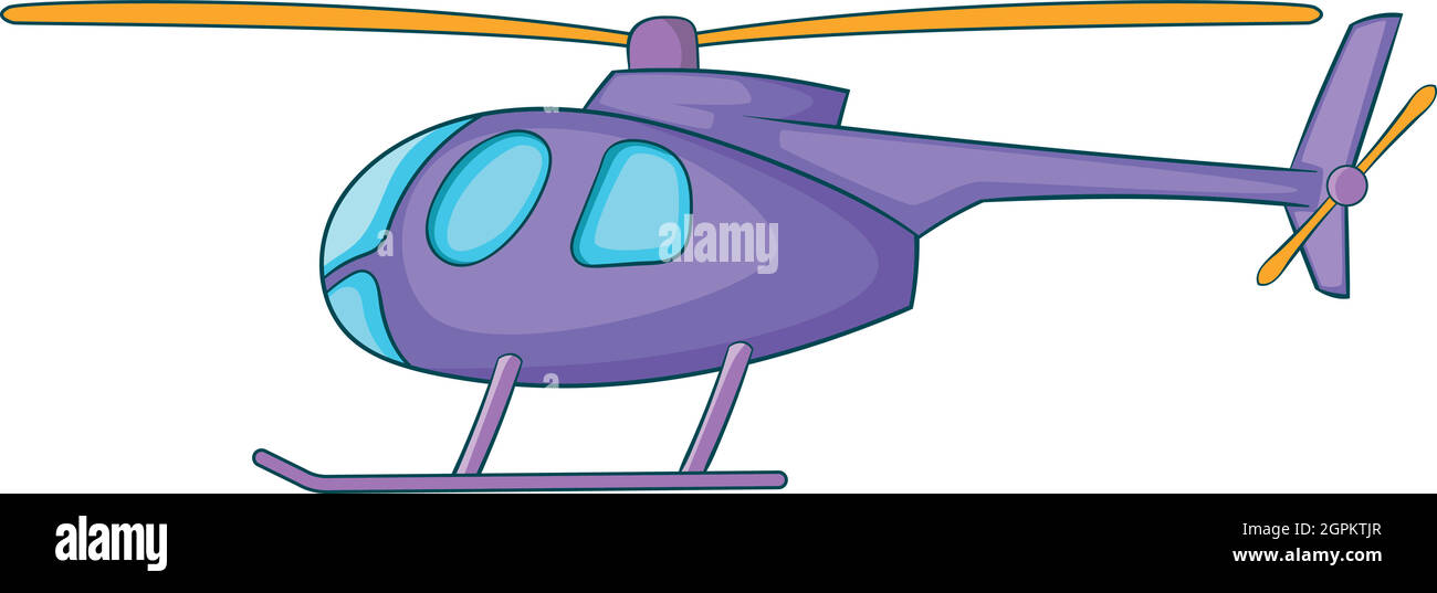Hubschrauber-Symbol, Cartoon-Stil Stock Vektor
