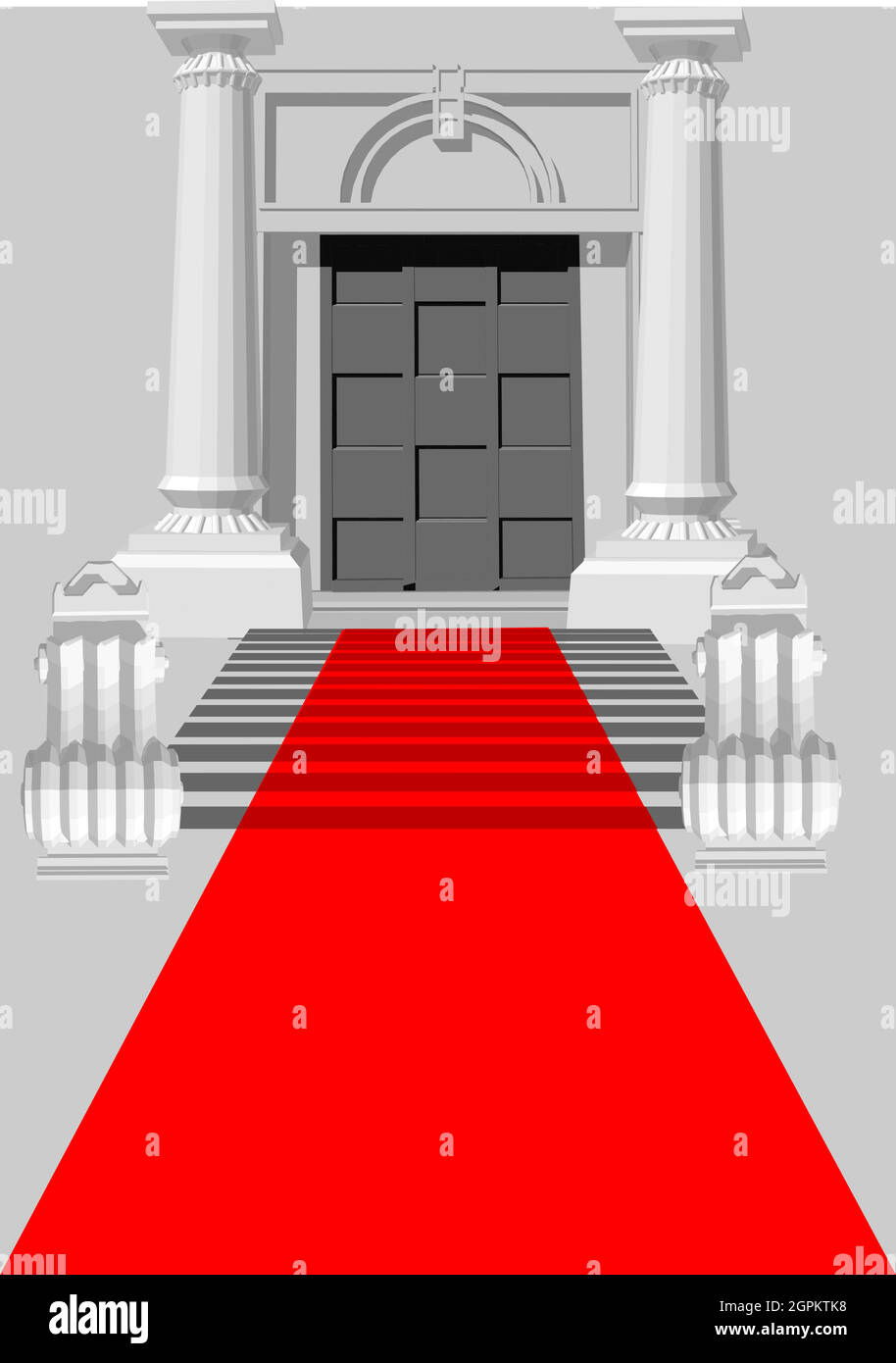 Roter Teppich-Hintergrund Stock Vektor