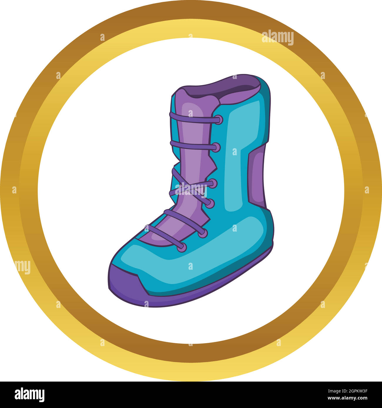 Stiefel für Snowboard Vektor icon Stock Vektor