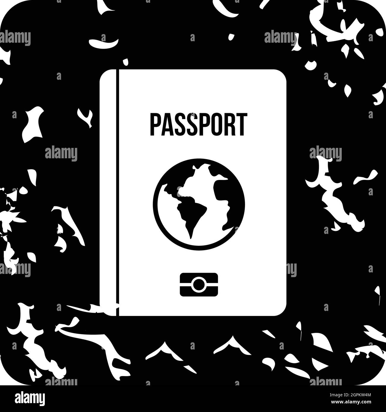 Passorti con, Grunge-Stil Stock Vektor