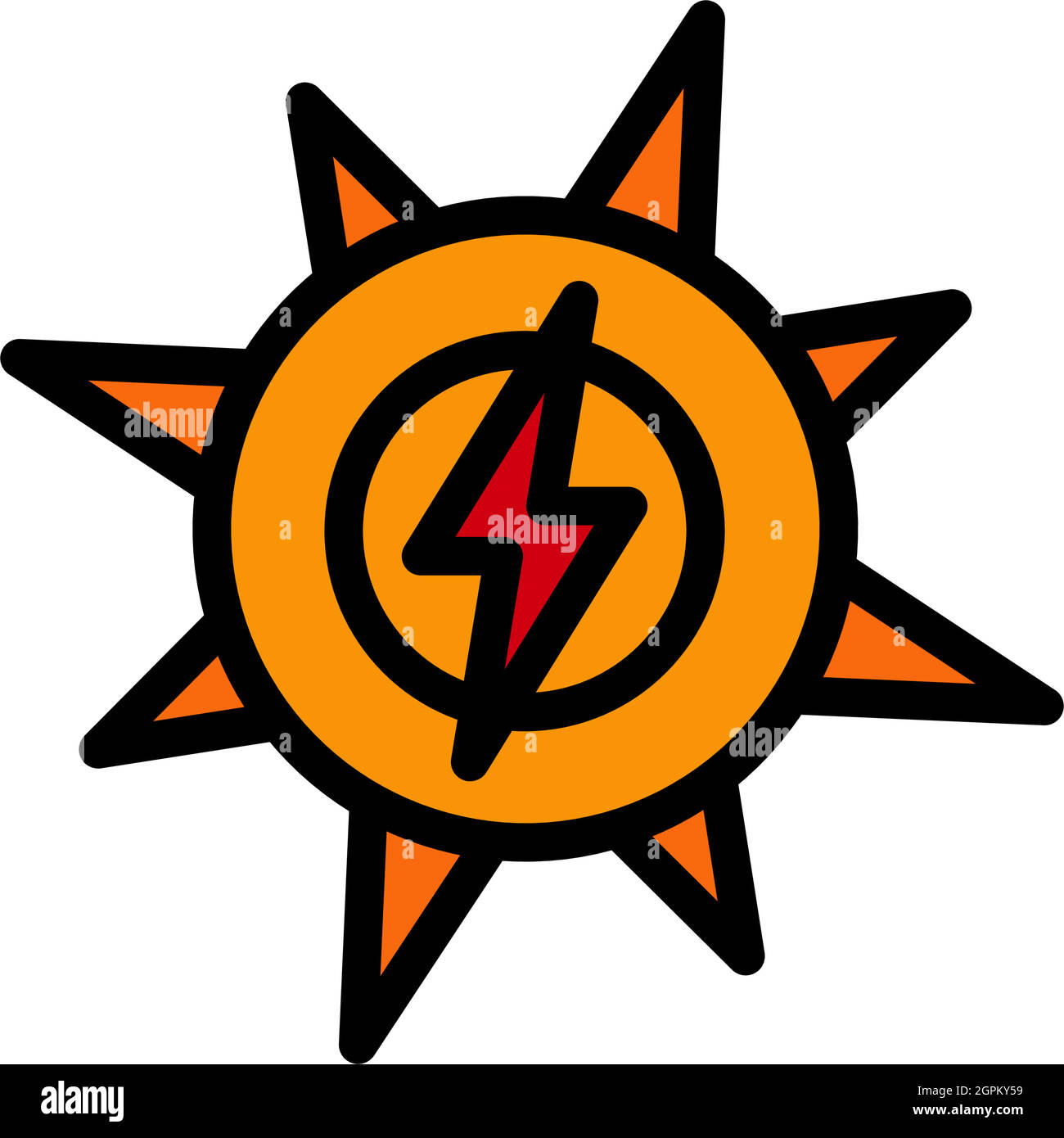 Symbol Für Solarenergie Stock Vektor