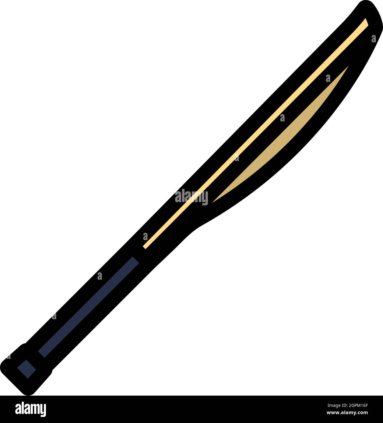 Kricketschläger Symbol Stock Vektor