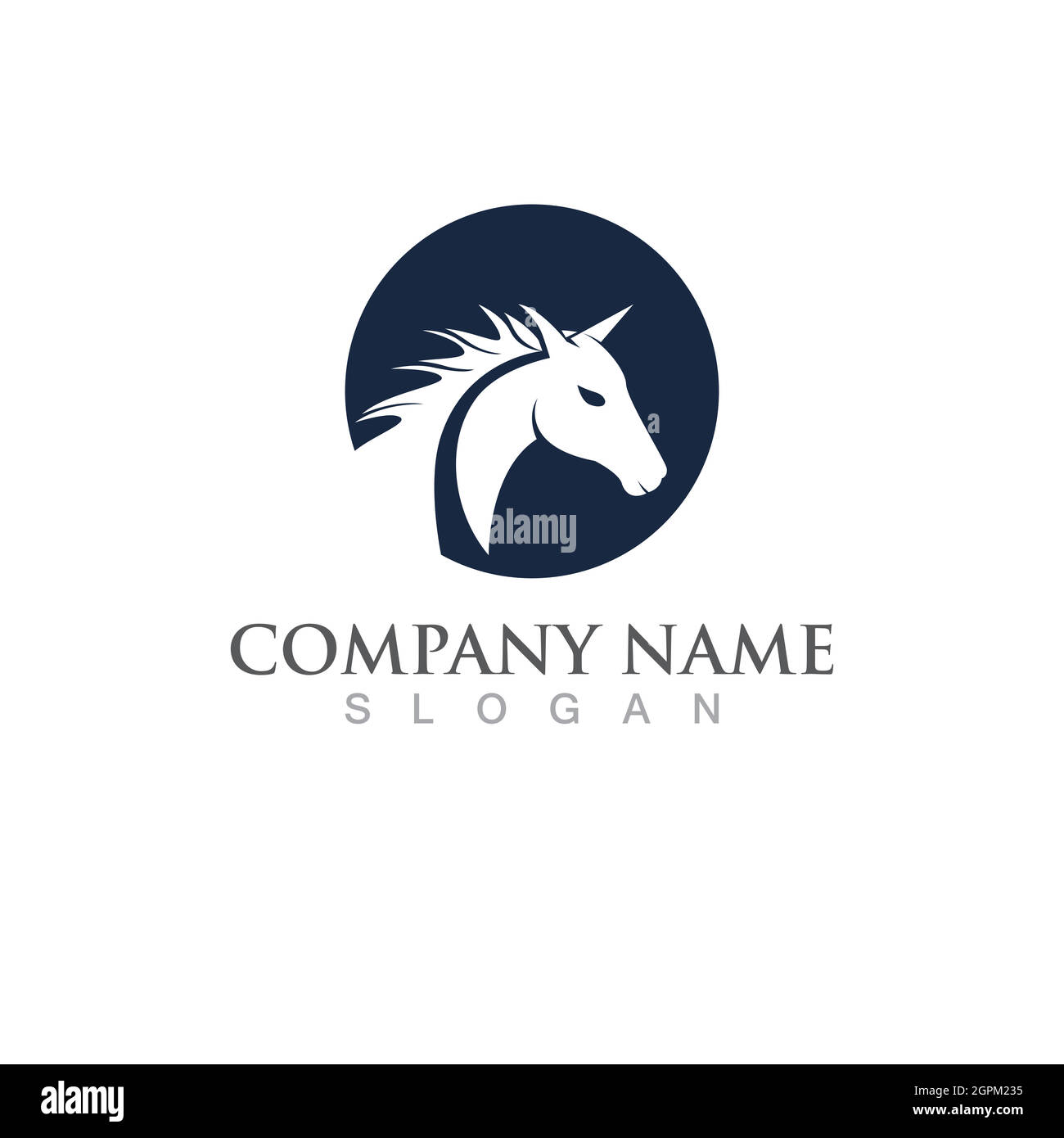 Vektorsymbol für die Vorlage „Horse Logo“ Stock Vektor