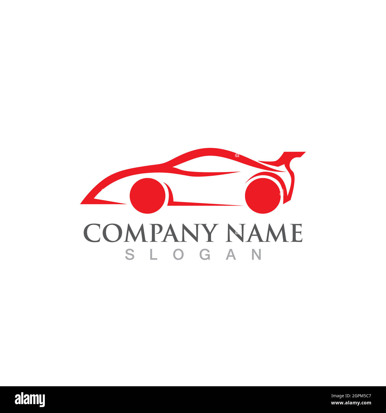 Vorlage für Vektorgrafik für Autocar-Logo-Symbole Stock Vektor