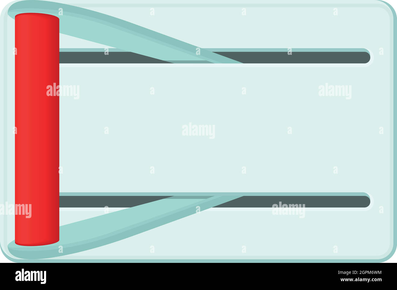 Metall-Hebel des Aufnahme-Symbol, Cartoon-Stil Stock Vektor