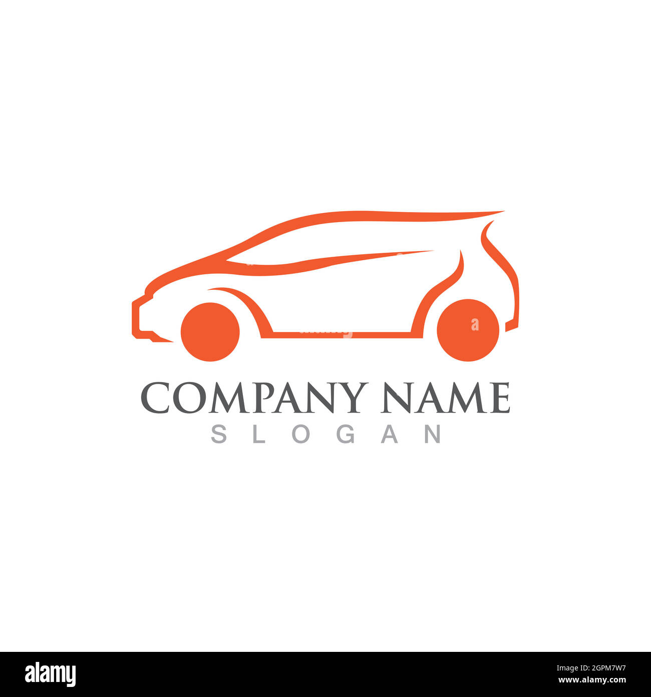 Vorlage für Vektorgrafik für Autocar-Logo-Symbole Stock Vektor