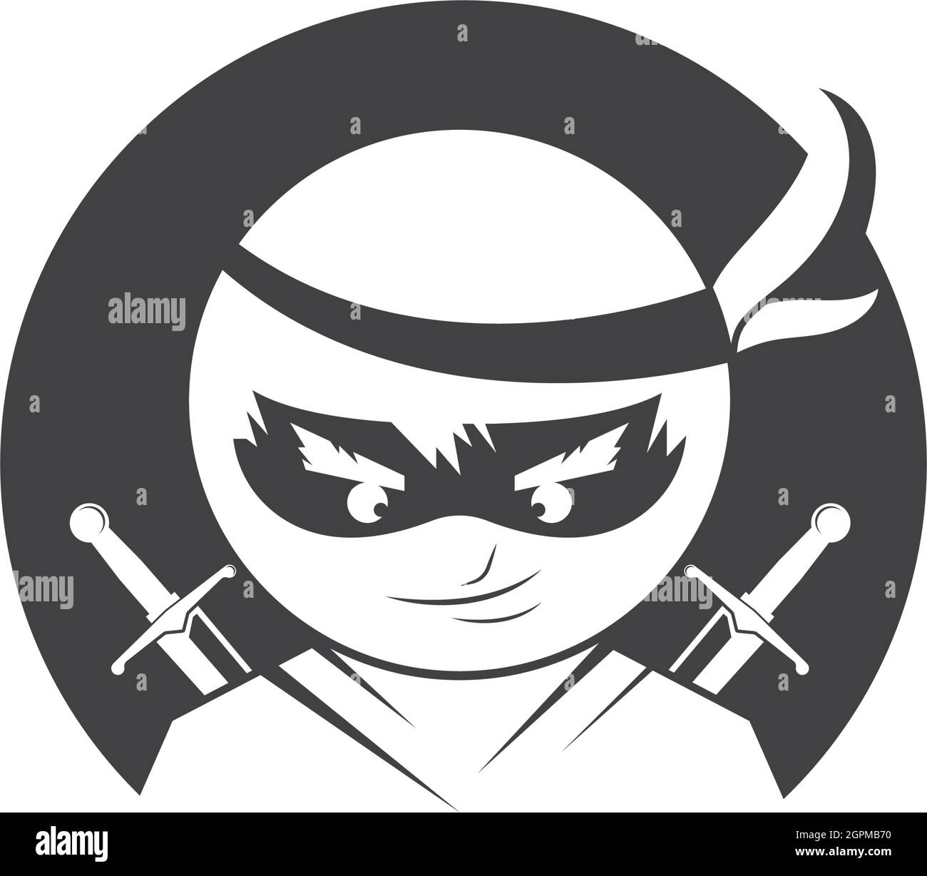 ninja Vektor Symbol Illustration Design Stock Vektor