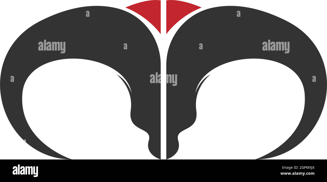 Stier-Symbol-Logo, Büffelkopf-Symbol-Design-Vektor Stock Vektor