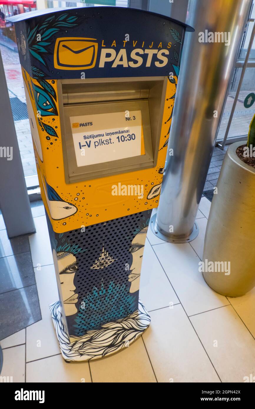 Mailbox, Gallerija Centrs, Altstadt, Riga, Lettland Stockfoto