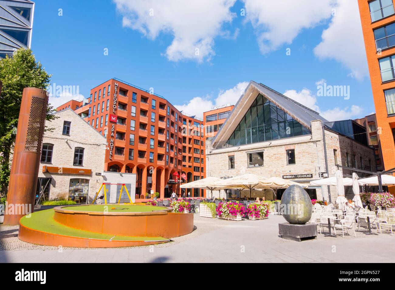 Rotermanni kvartal, Viertel Rotermann, Tallinn, Estland Stockfoto