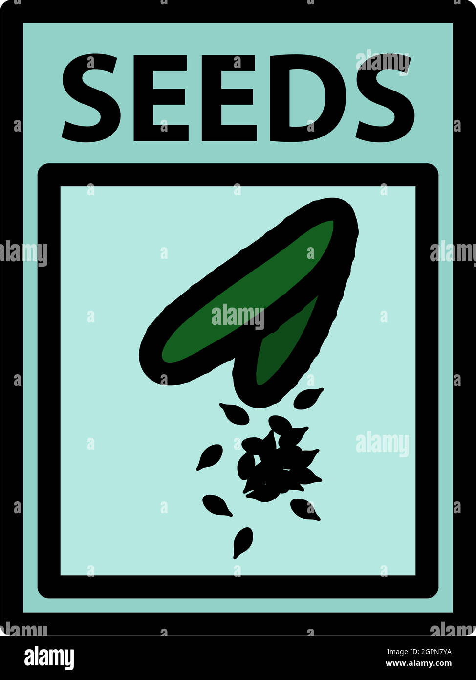 Seed Pack-Symbol Stock Vektor