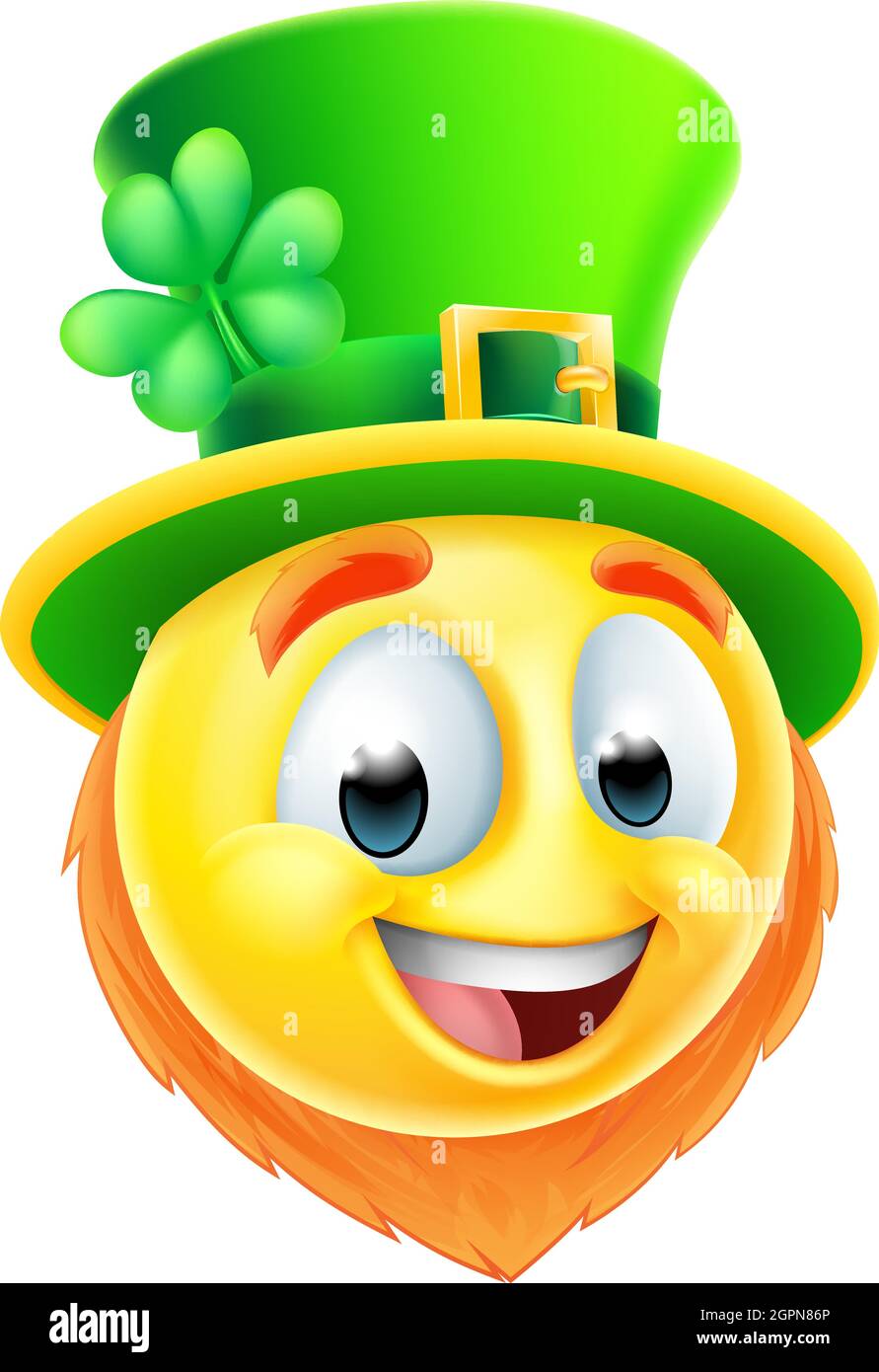 Kobold Emoticon Emoji Gesicht Cartoon-Symbol Stock Vektor