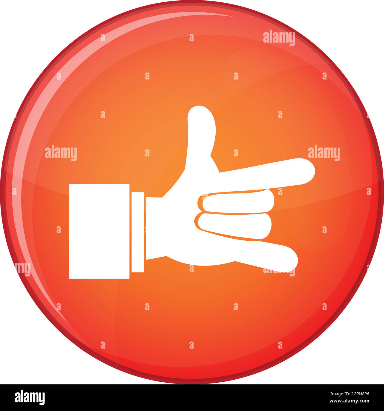 Ich liebe dich hand Zeichen Symbol, flachen Stil Alamy