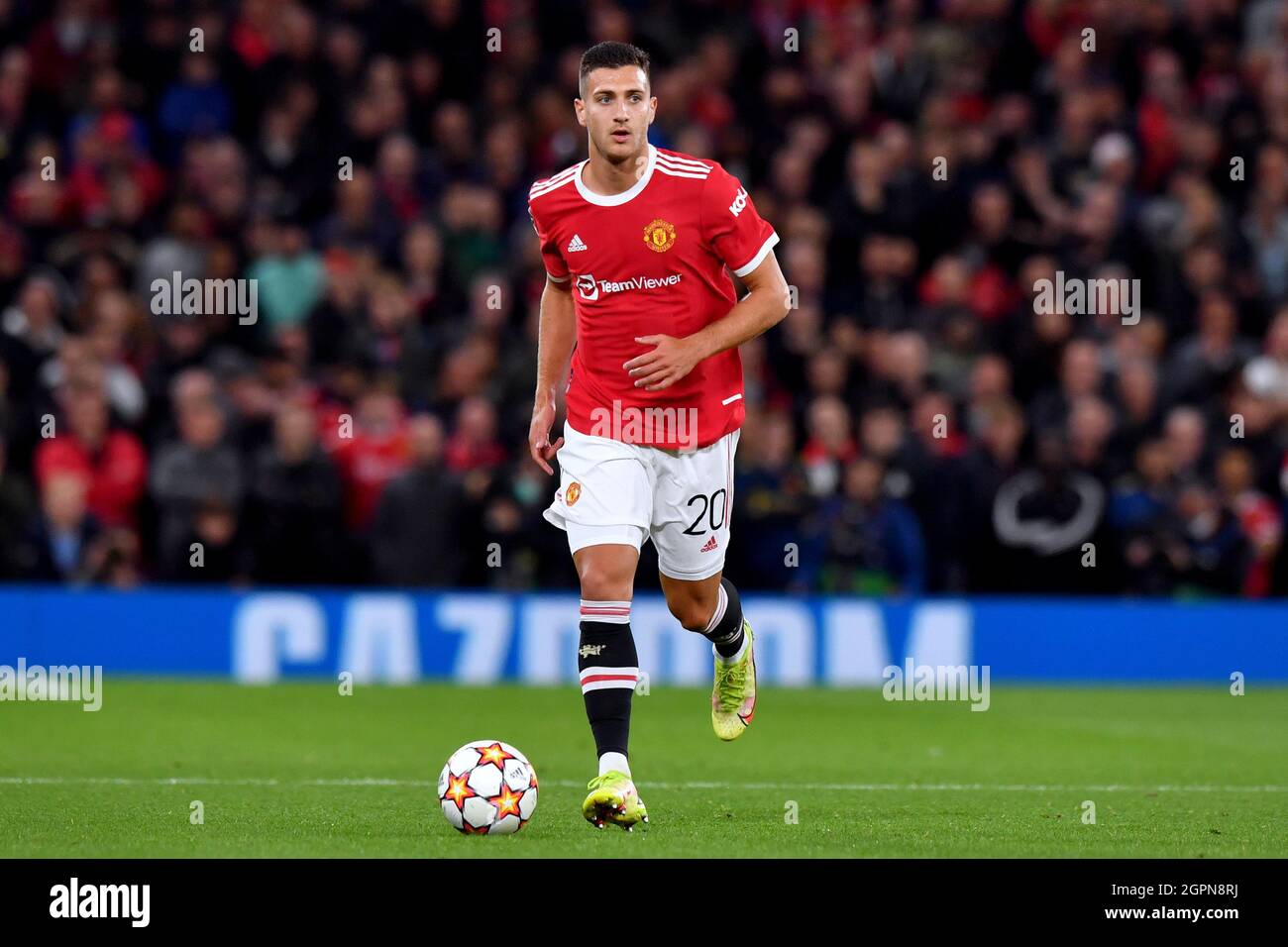 Manchester, Großbritannien, 29. September 2021. Diogo Dalot von Manchester United. Kredit: Anthony Devlin/Alamy Live Nachrichten Stockfoto