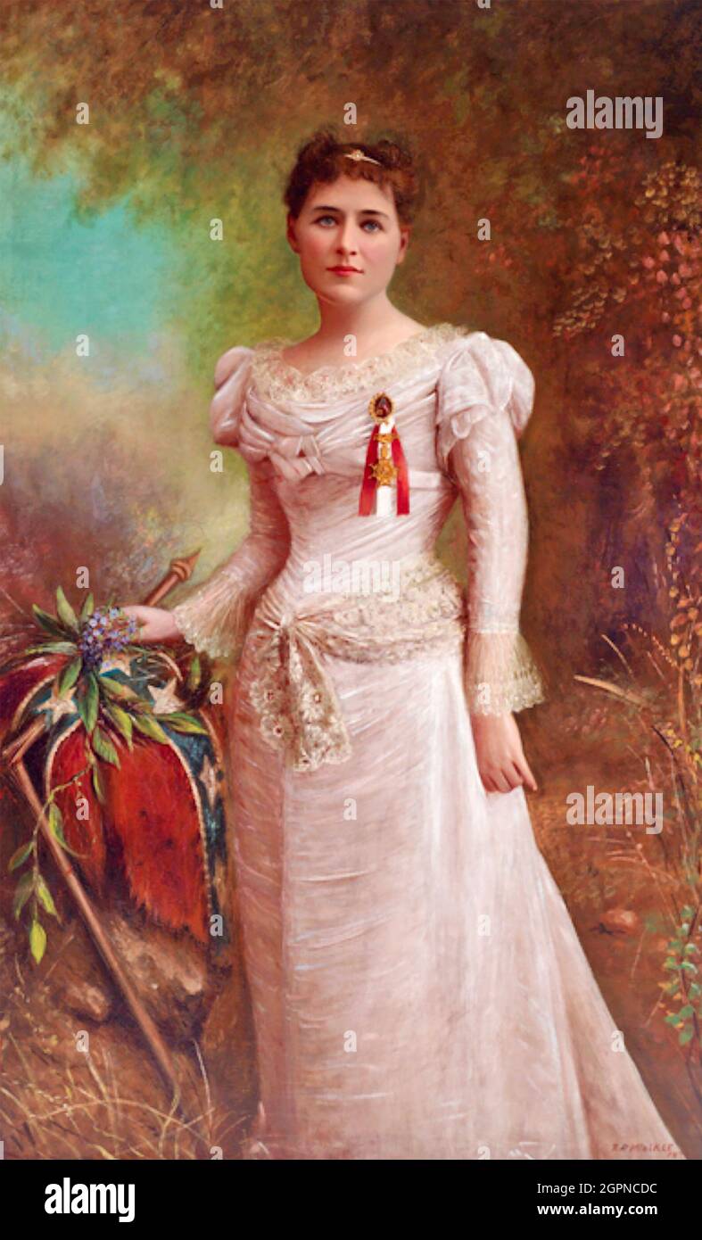 VARINA DAVIS (1826-1906) First Lady der Konföderierten Staaten von Amerika als zweite Frau von Präsident Jefferson Davis. Stockfoto