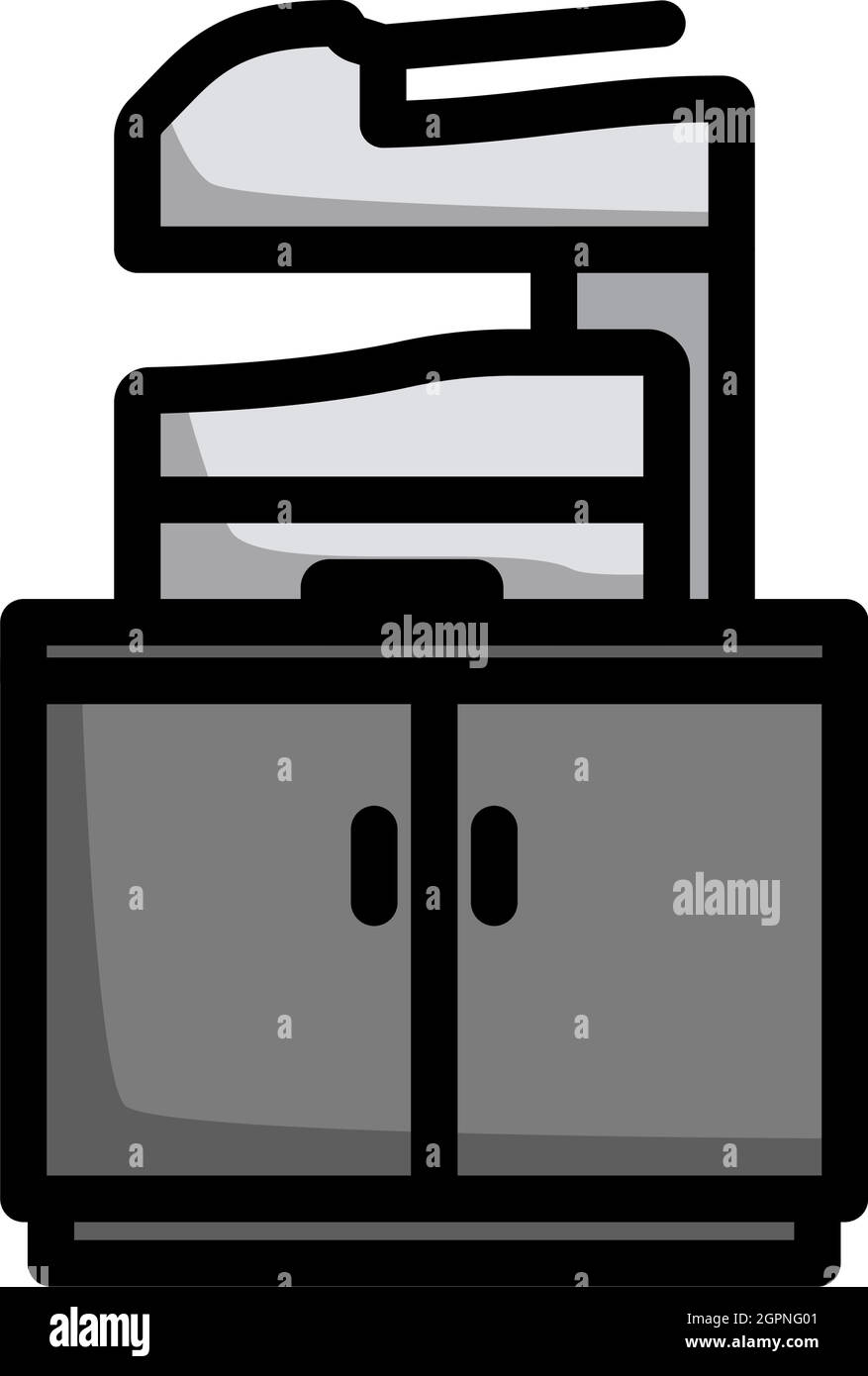 Symbol Für Kopiergerät Stock Vektor