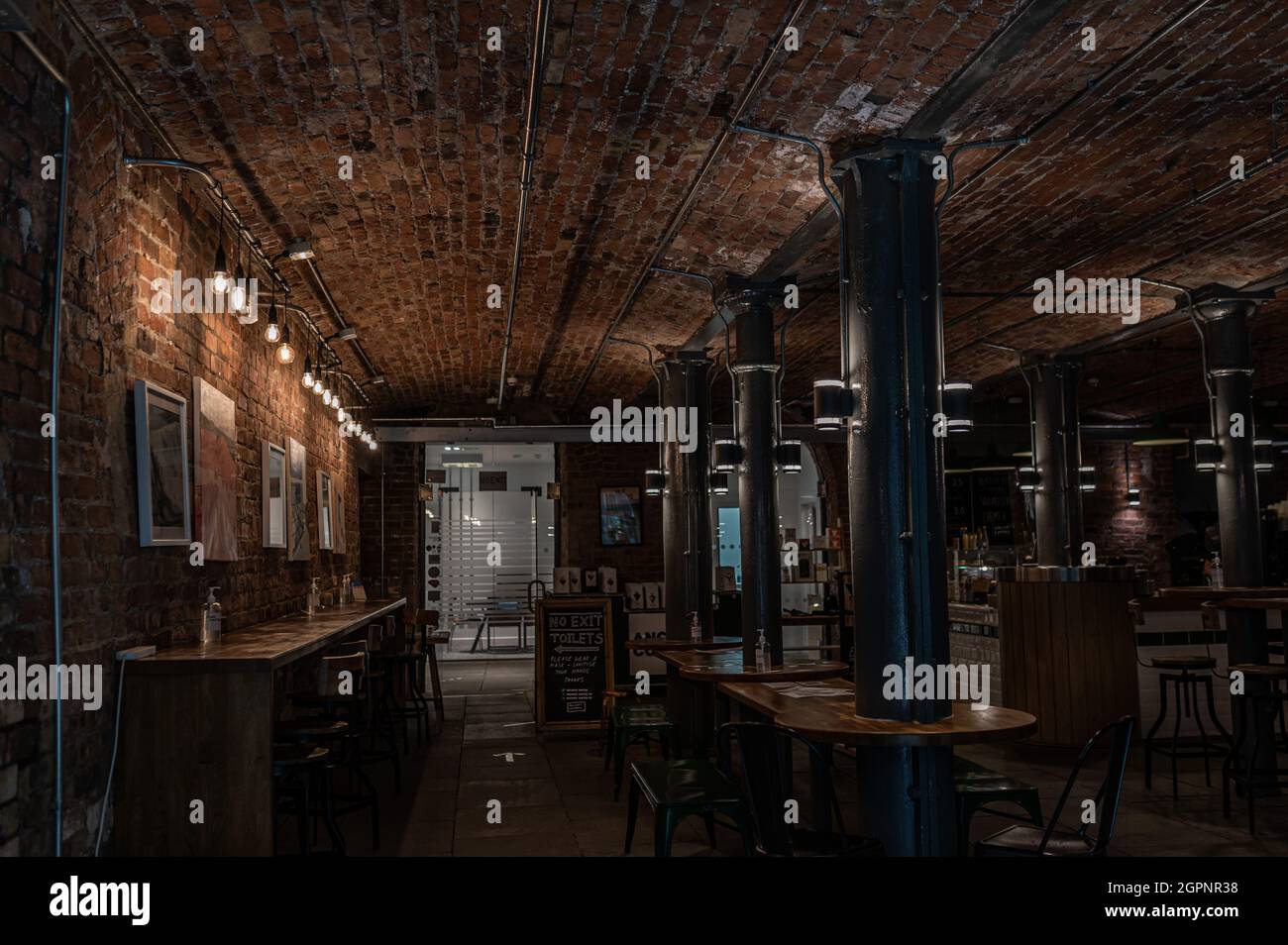 Inside Ancoats Coffee Co Stockfoto