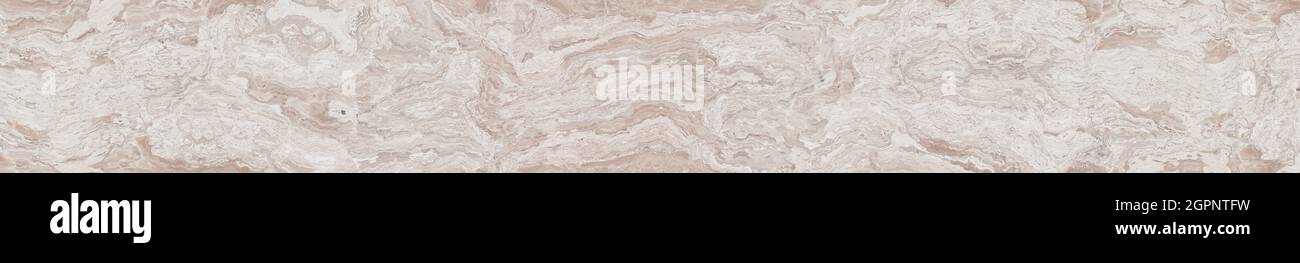 Beige Marmor Muster mit geschweiften weiße Adern. Abstrakte Textur und Hintergrund. Weiche farbige 2D-Darstellung Stockfoto