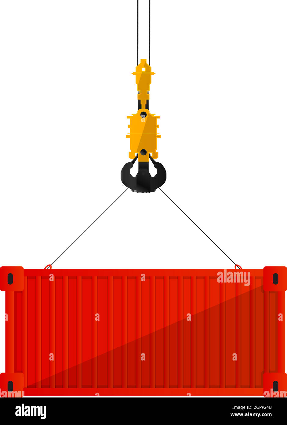 Behälter und Haken Stock Vektor