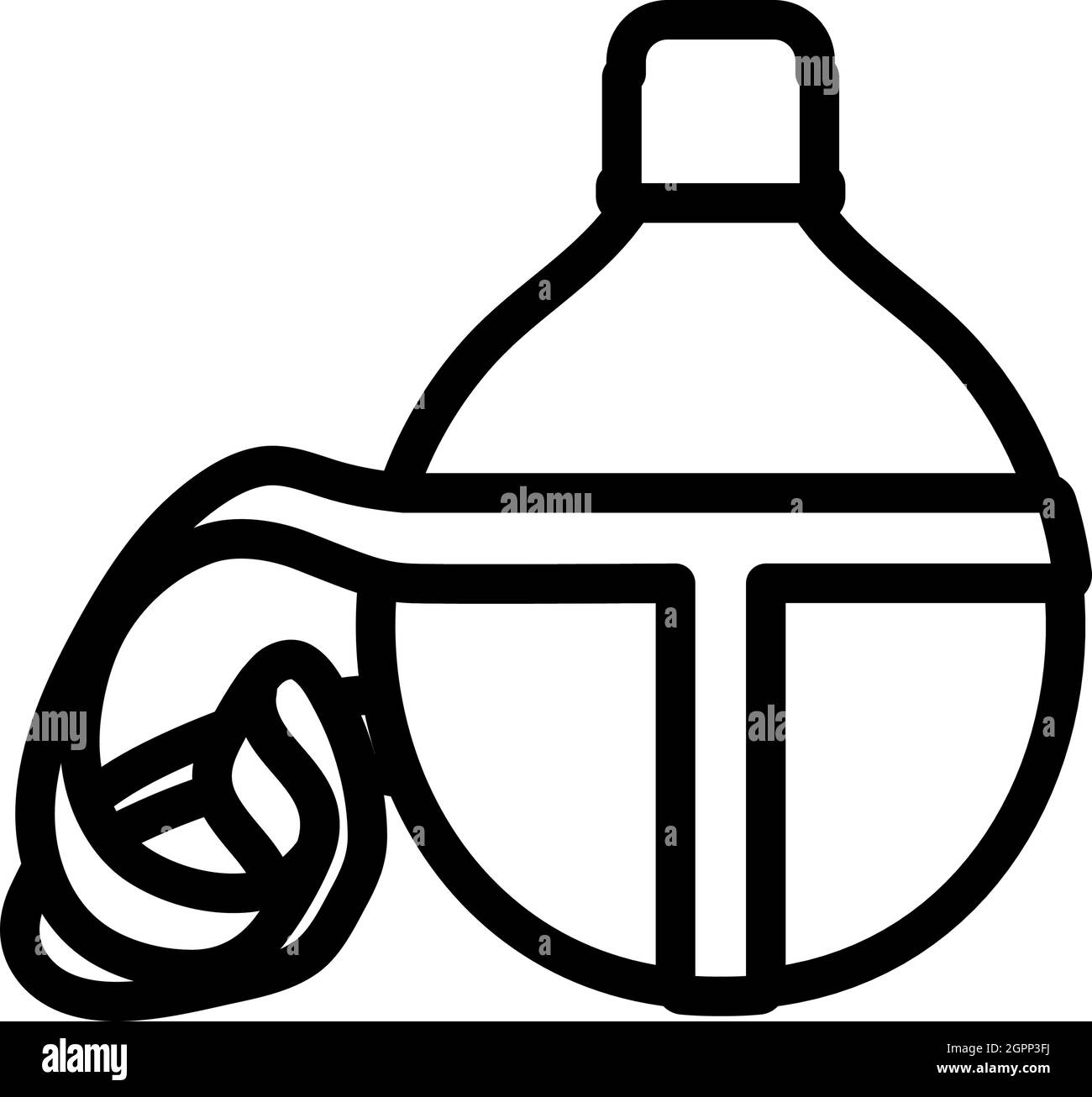 Ikone Der Touristischen Flasche Stock Vektor