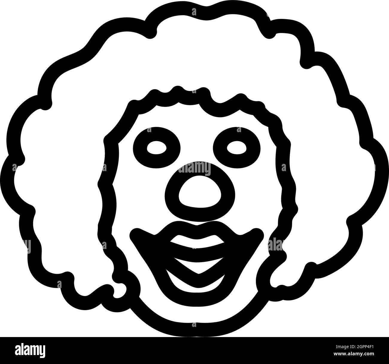 „Party Clown Face“-Symbol Stock Vektor