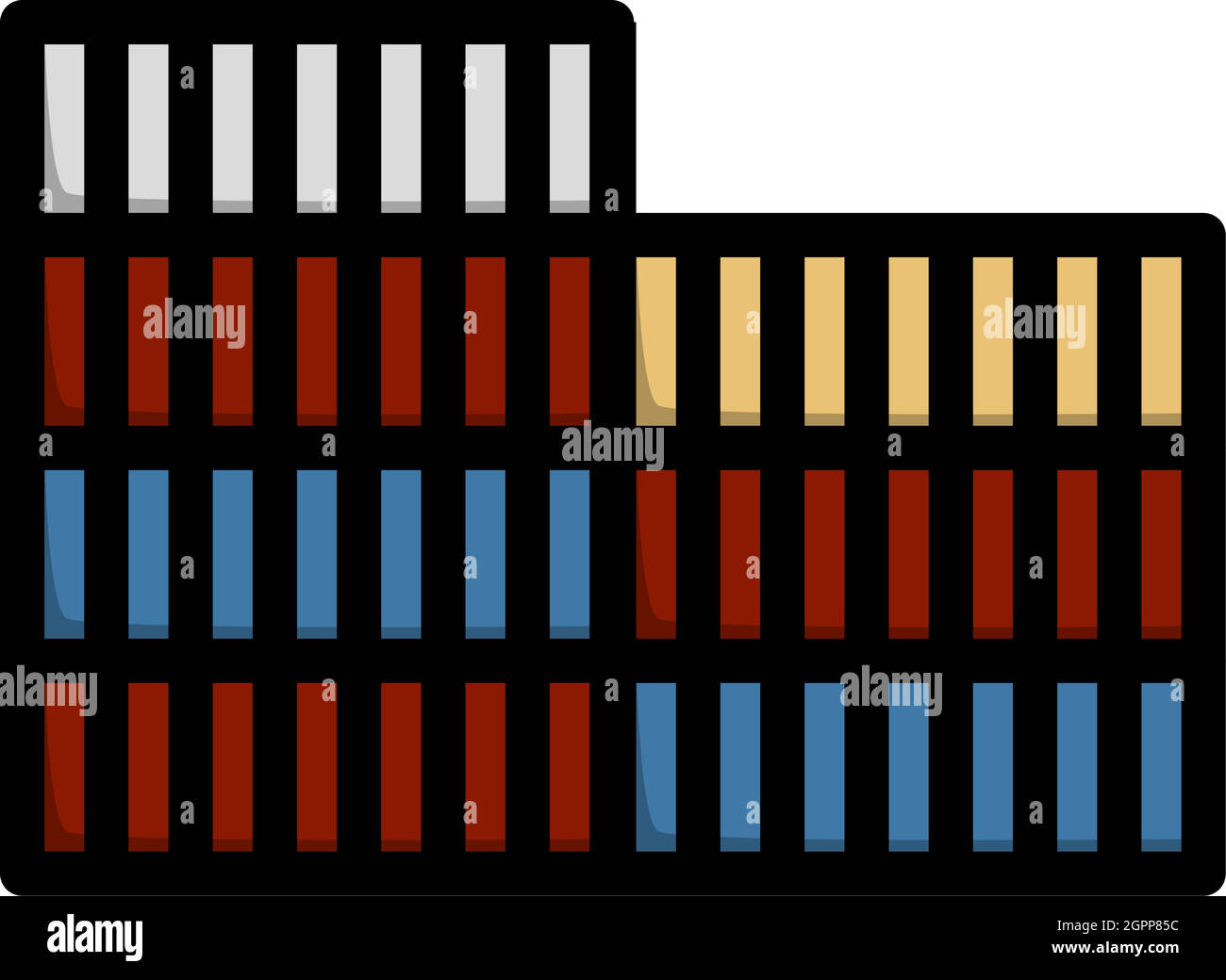 Symbol „Container Stack“ Stock Vektor