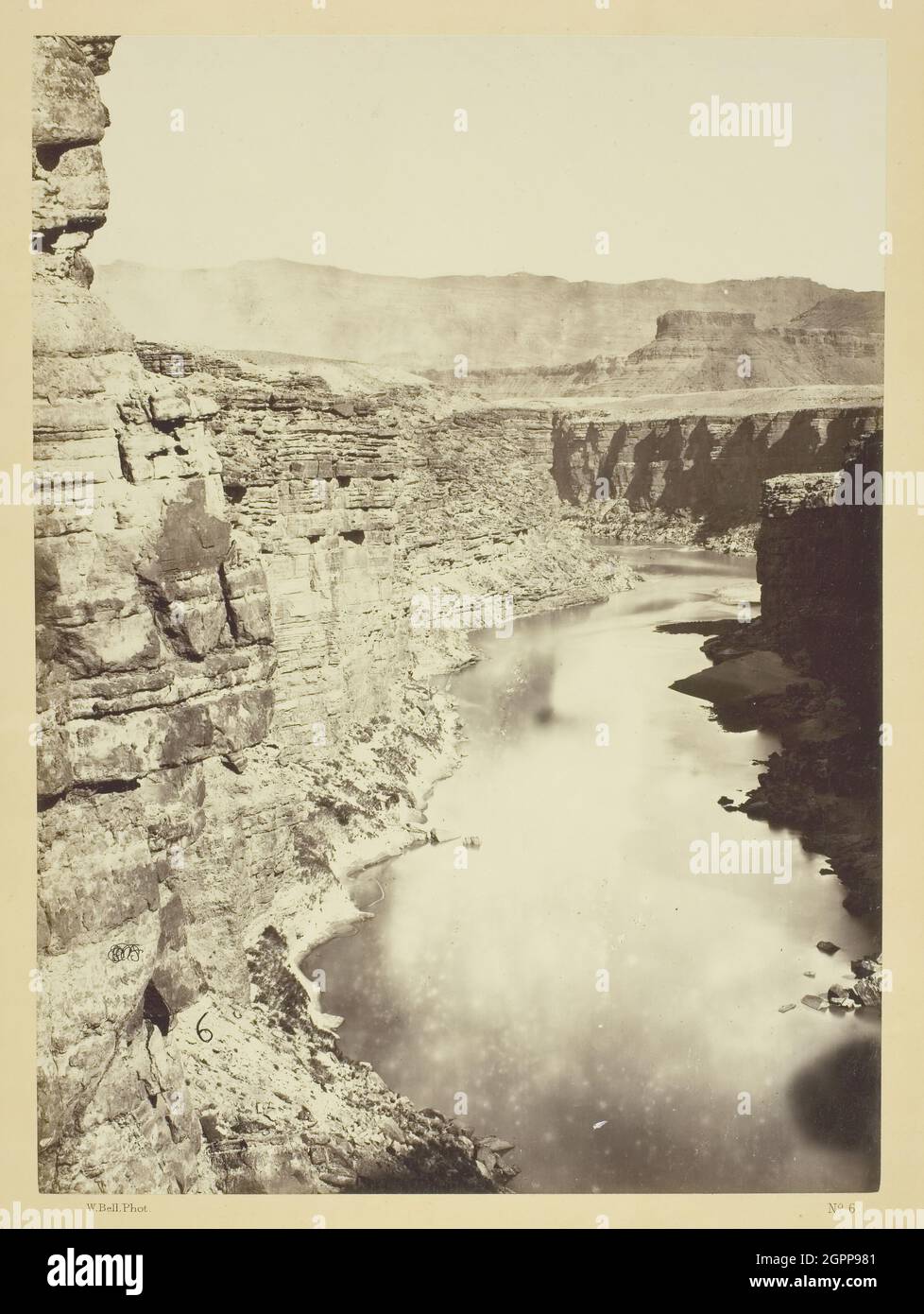 Grand Canon, Colorado River, In Der Nähe Von Paria Creek, Looking West, 1872. [Geologische Merkmale, Südwesten der USA]. Albumin-Druck. Stockfoto