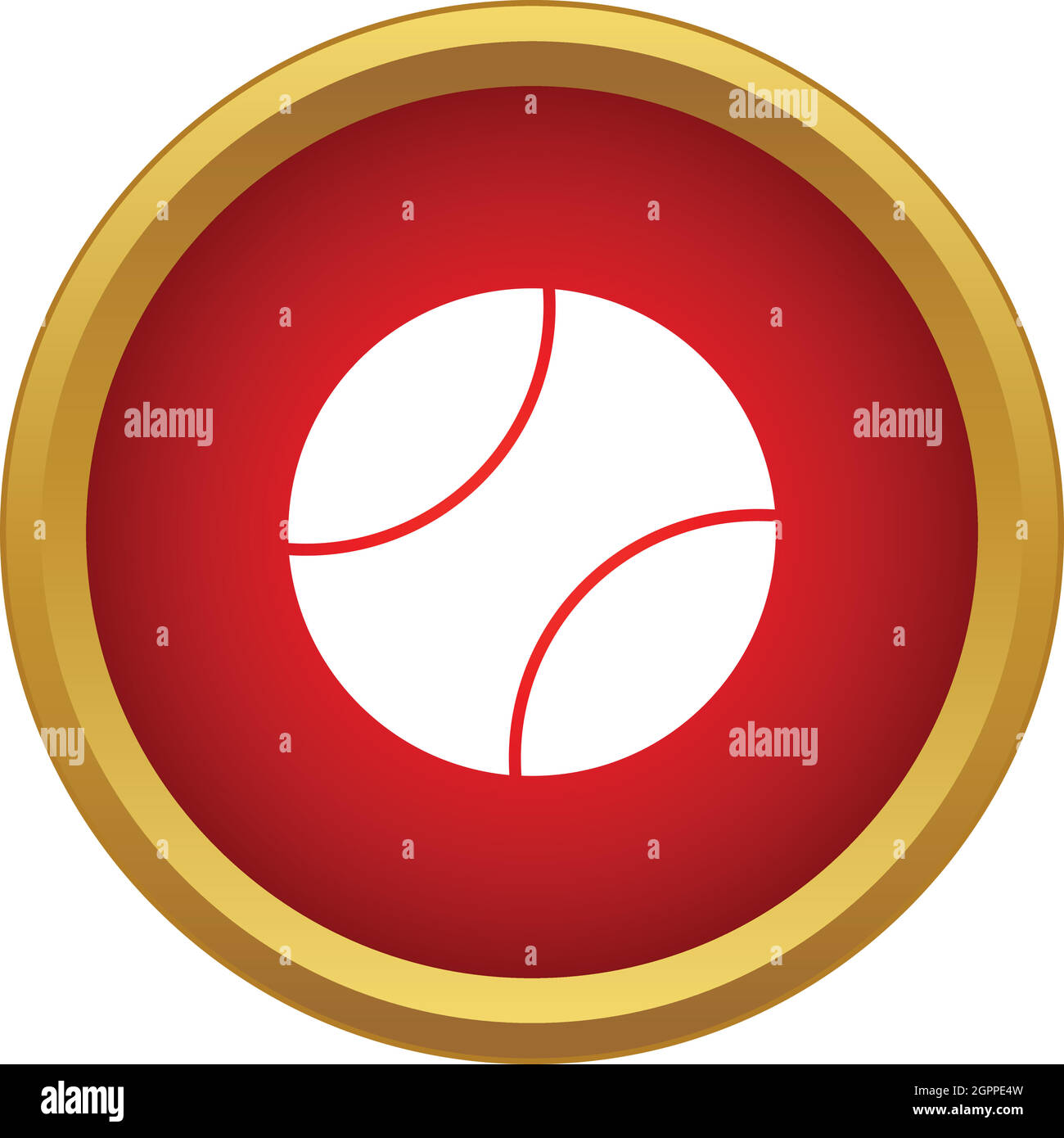 Profi-Tennis Ball Symbol, einfachen Stil Stock Vektor