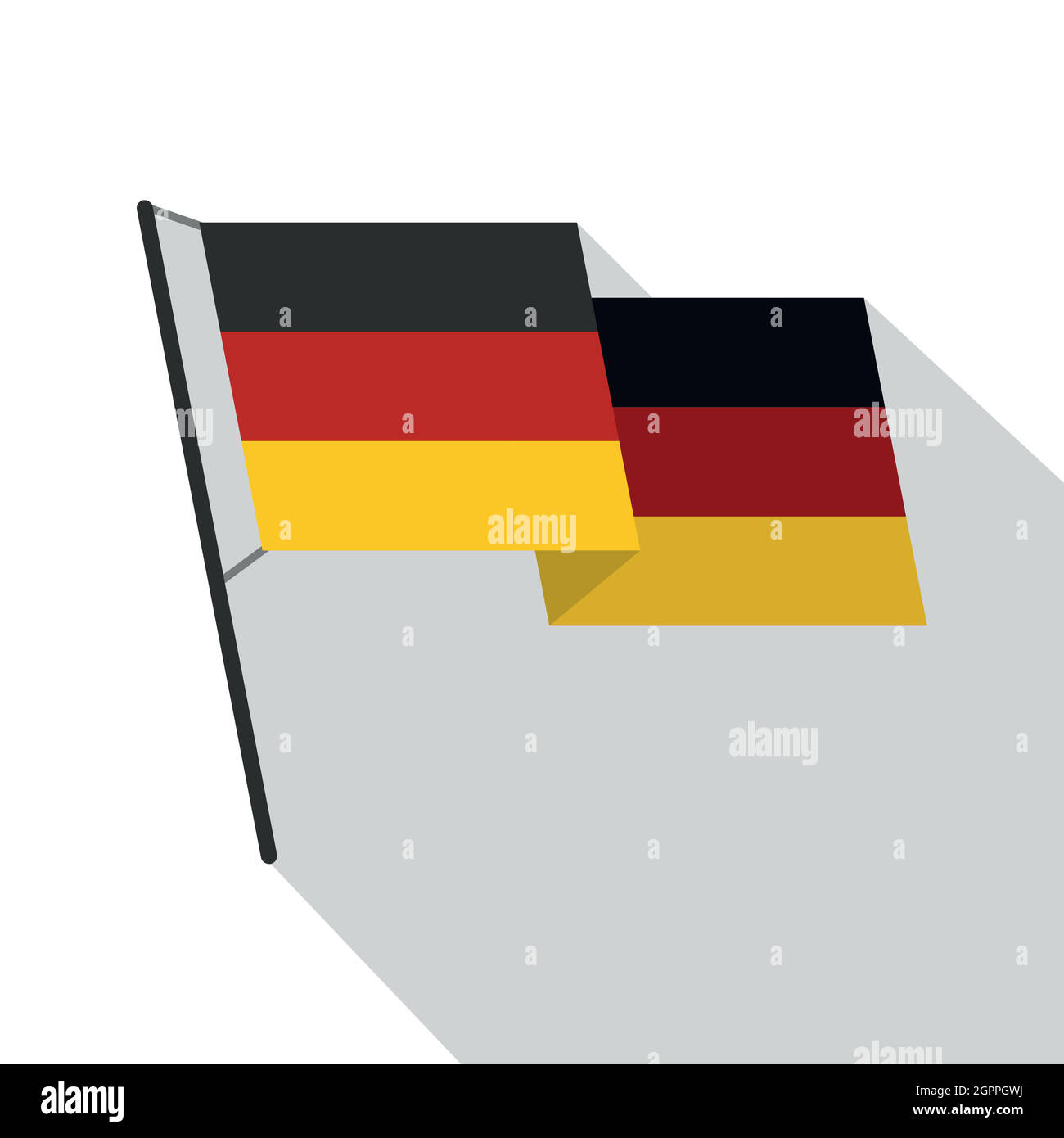 Deutsche Flagge Banner 10 Meter - 30 Rechteckige Fahnen Für Festdekoration