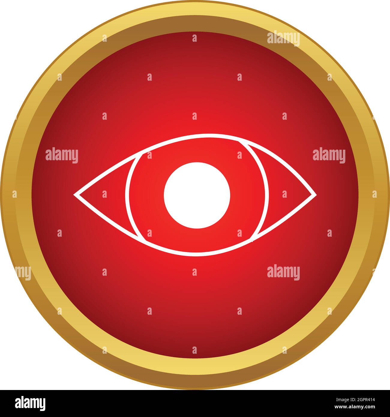 Augen-Symbol im einfachen Stil Stock Vektor