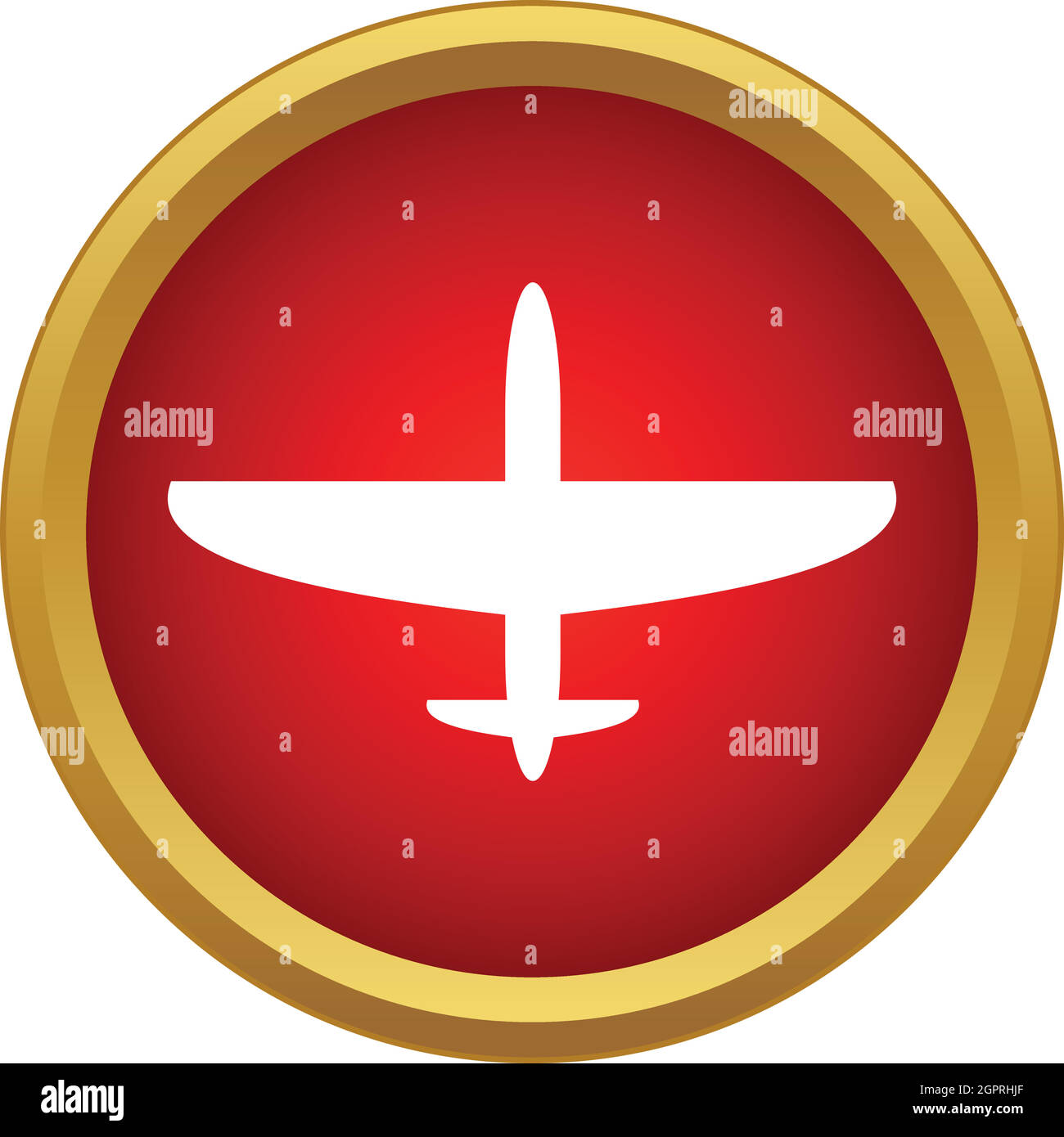 Flugzeug-Symbol, einfachen Stil Stock Vektor