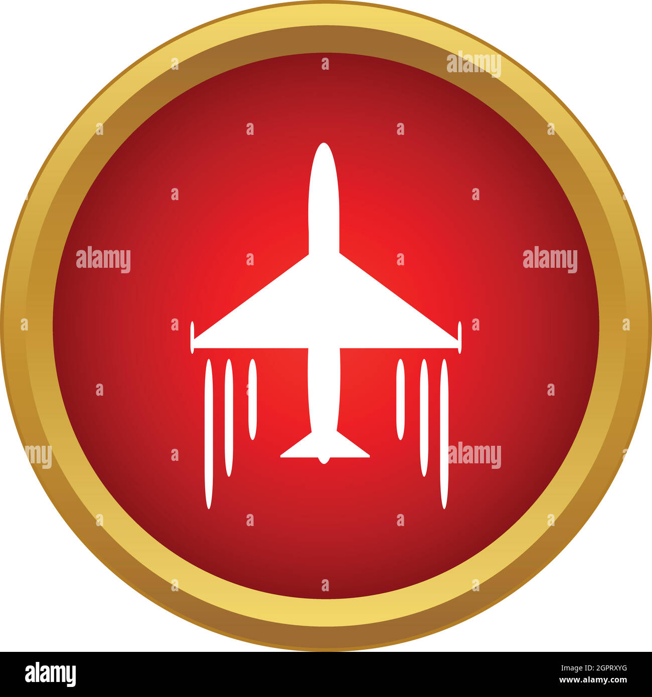 Flugzeug in der Luft-Symbol, einfachen Stil Stock Vektor