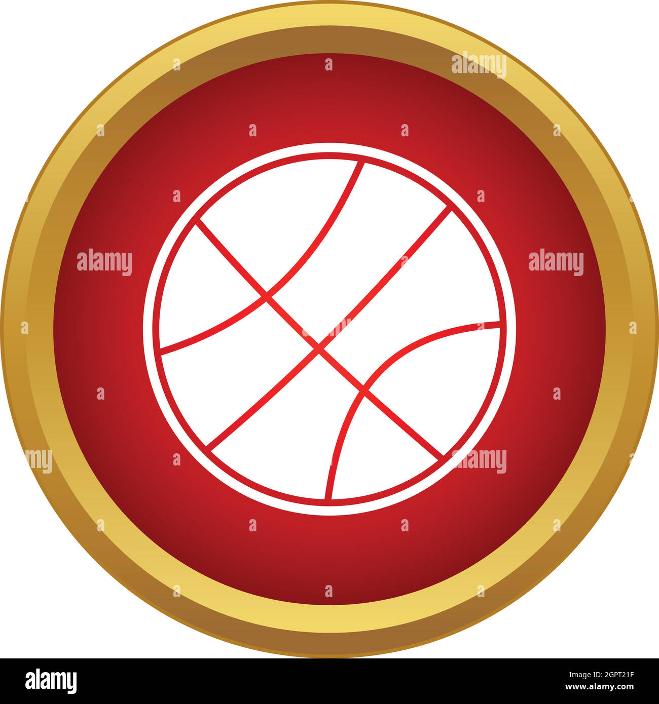 Profi-Basketball-Ikone, einfachen Stil Stock Vektor
