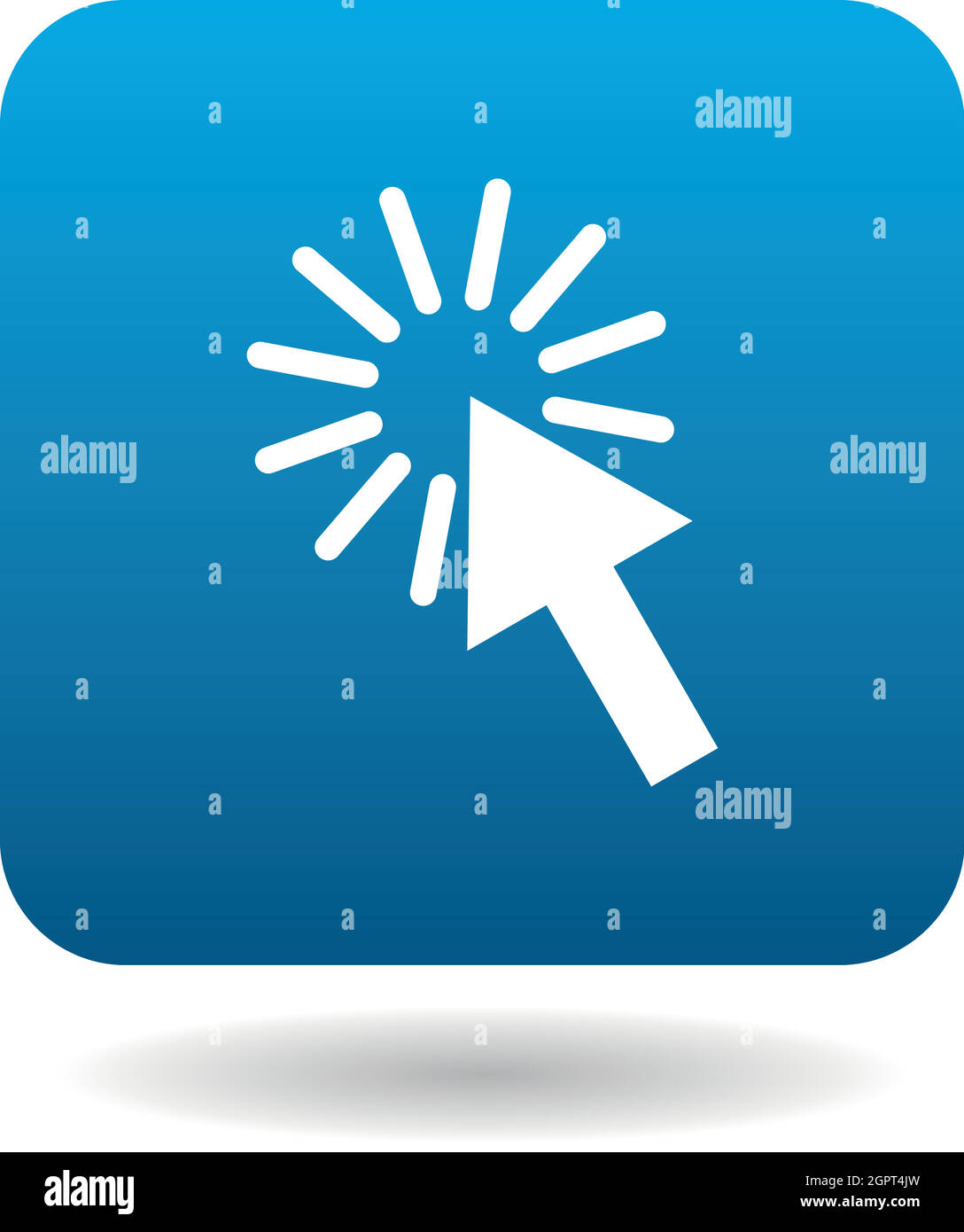 Computer-Maus-Cursor-Symbol, einfachen Stil Stock Vektor