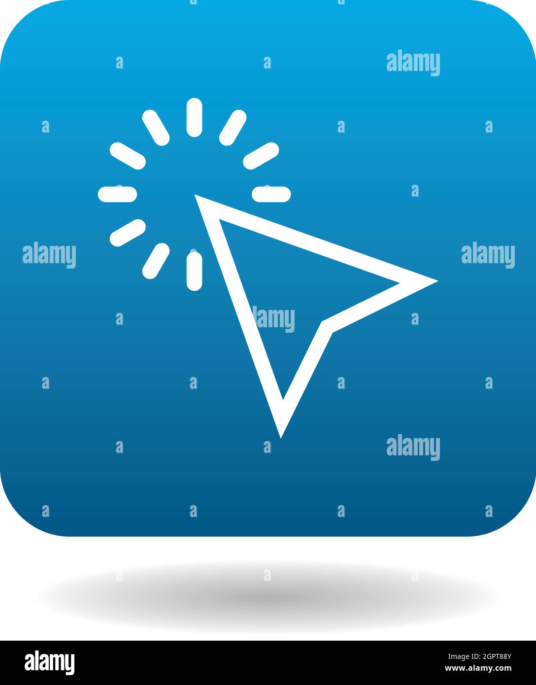 Zeiger Cursorsymbol, einfachen Stil Stock Vektor