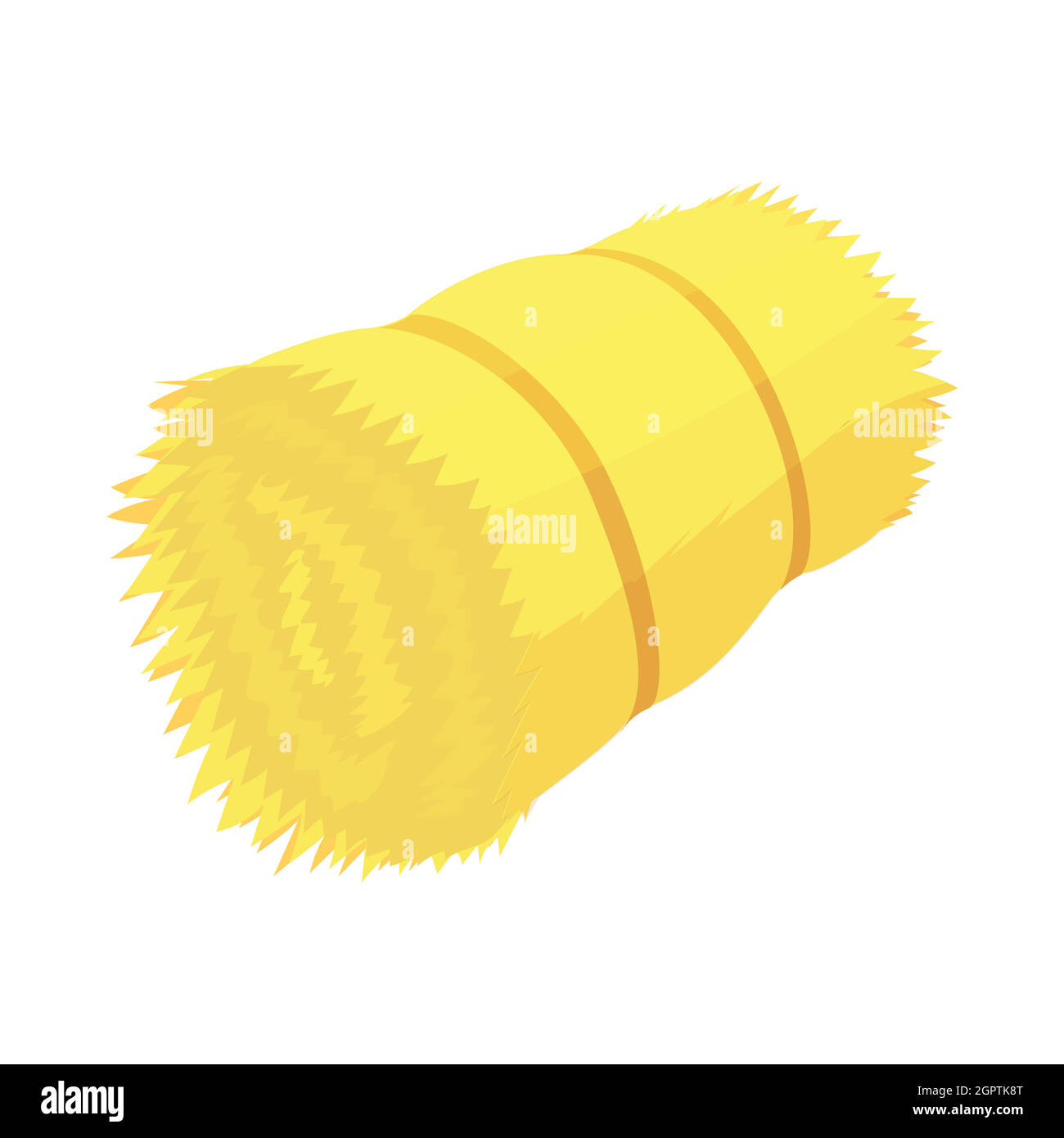 Heu-Ballen-Symbol im Cartoon-Stil Stock Vektor