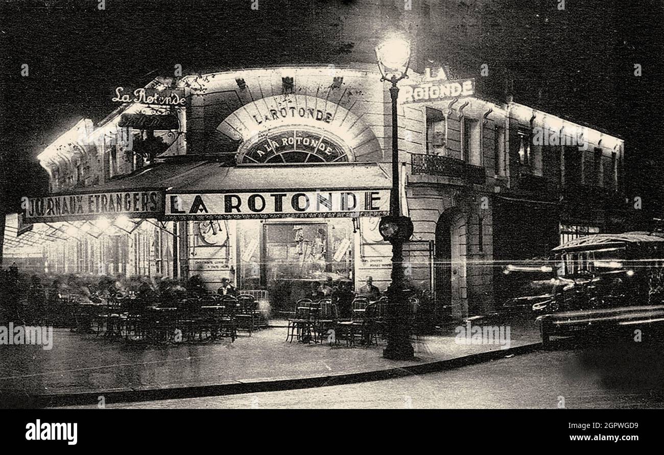 La Rotonde, Boulevard du Montparnasse, c. 1925. Private Sammlung. Stockfoto