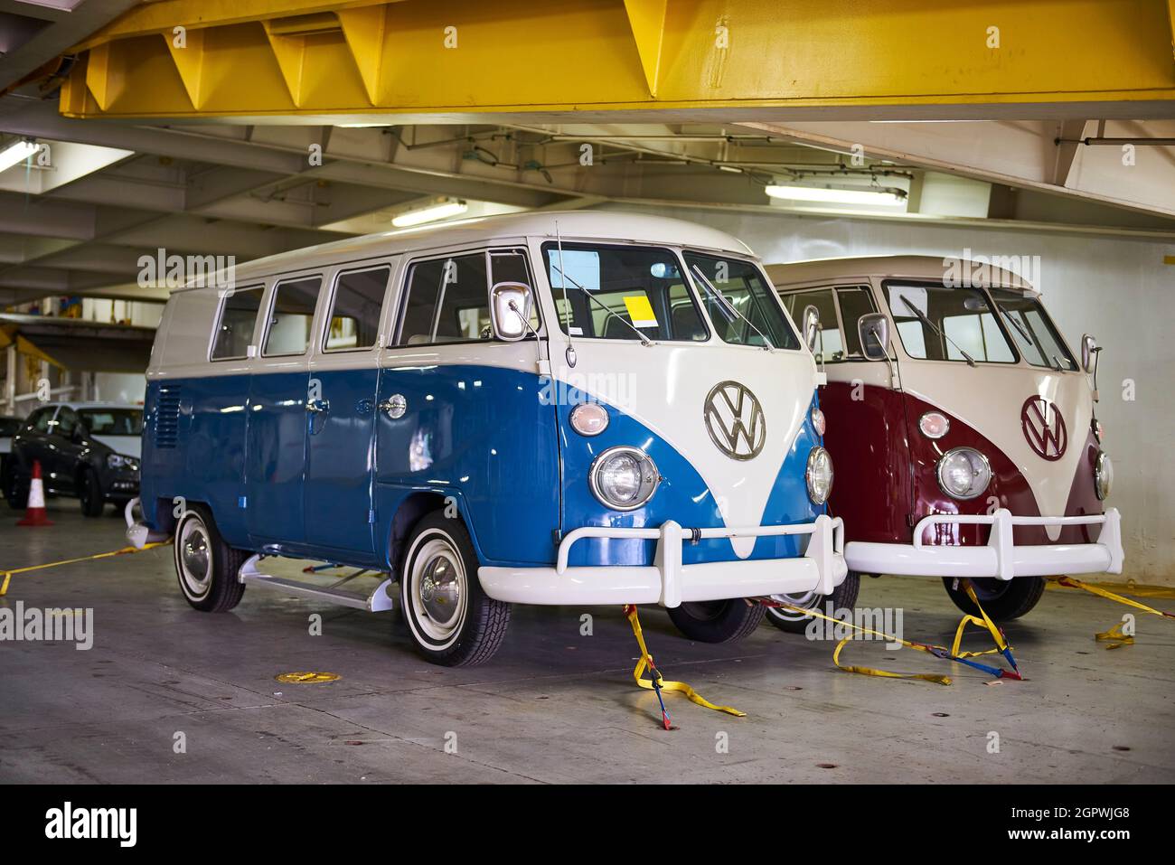 Replik des alten Volkswagen Camper Stockfoto