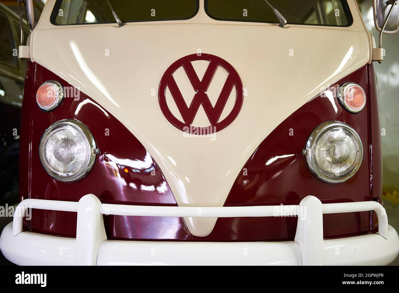 Replik des alten Volkswagen Camper Stockfoto