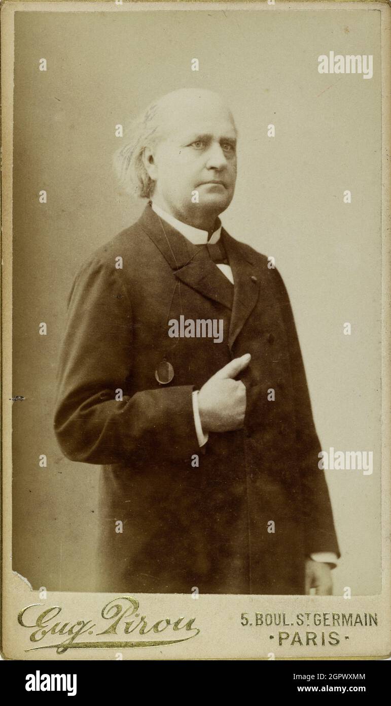 Porträt von Leconte de Lisle (1818-1894), c. 1870. Private Sammlung. Stockfoto