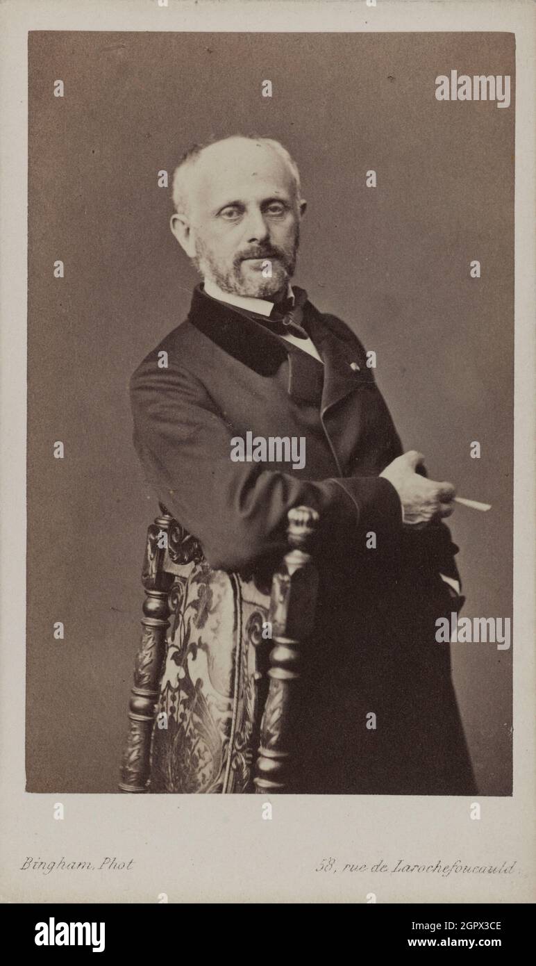 Porträt des Malers Henri Lehmann (1814-1882), um 1860. Private Sammlung. Stockfoto