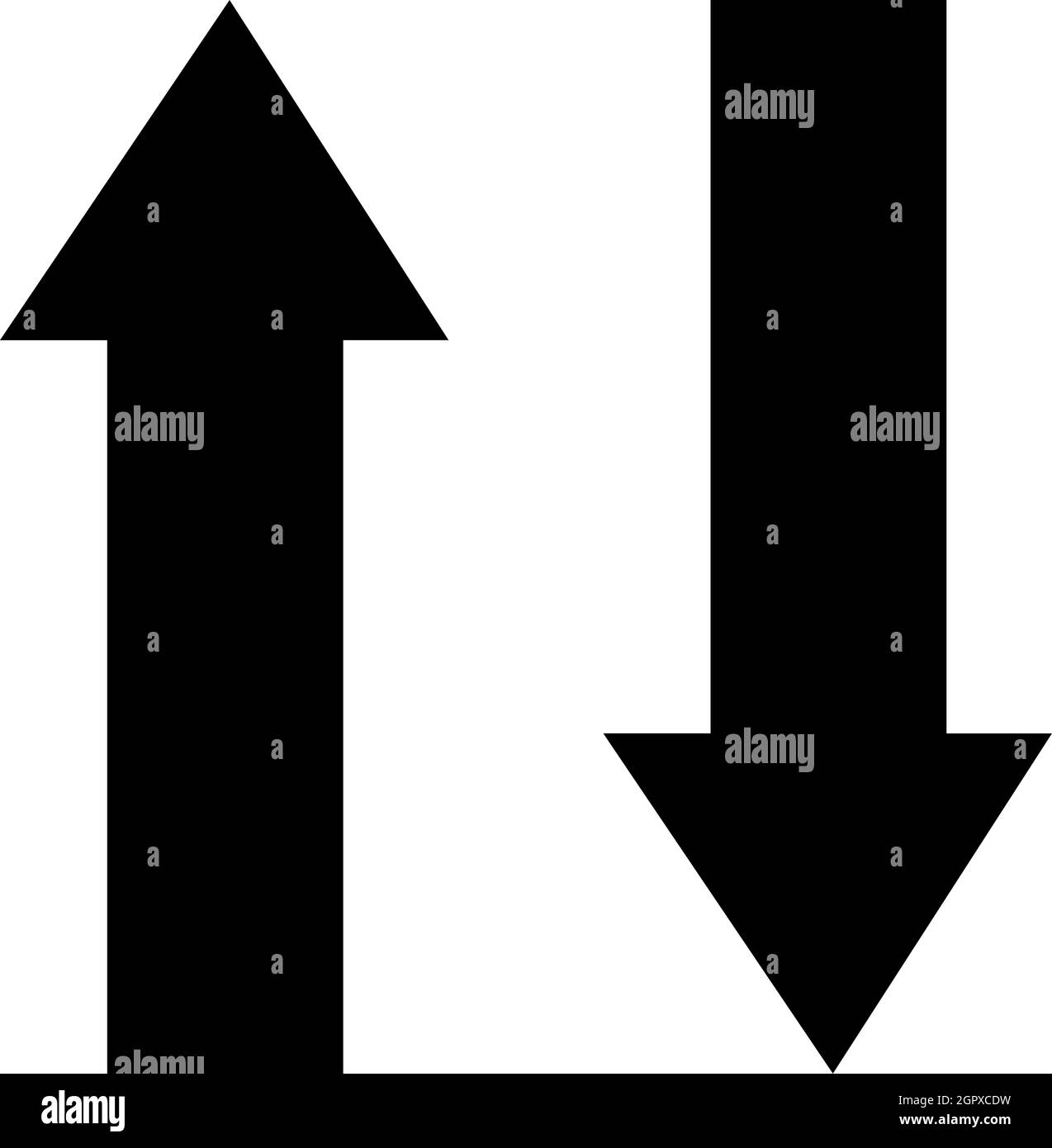 Vektordarstellung eines zweiweg-Verkehrsschildes Stock Vektor
