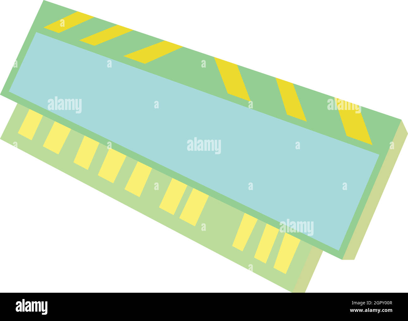 Computer-Ram-Symbol, Cartoon-Stil Stock Vektor