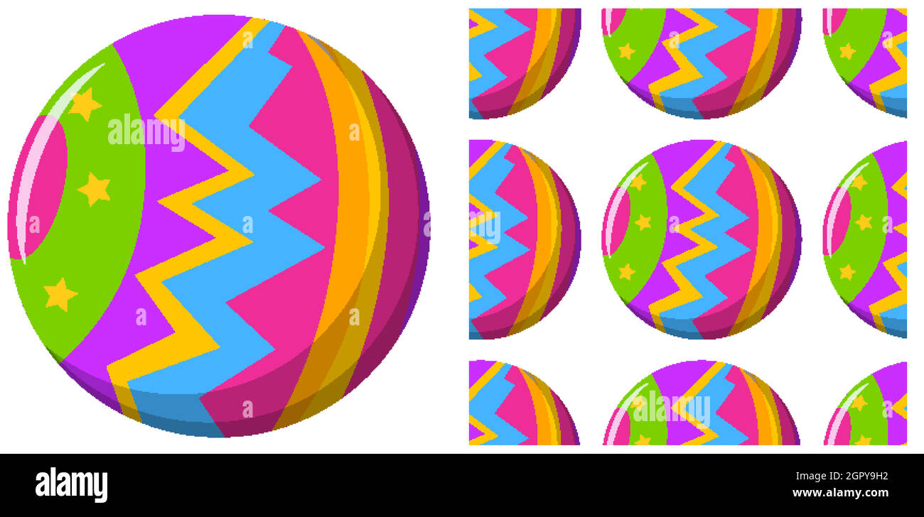 Nahtloses Muster isoliert auf Weiß Stock Vektor