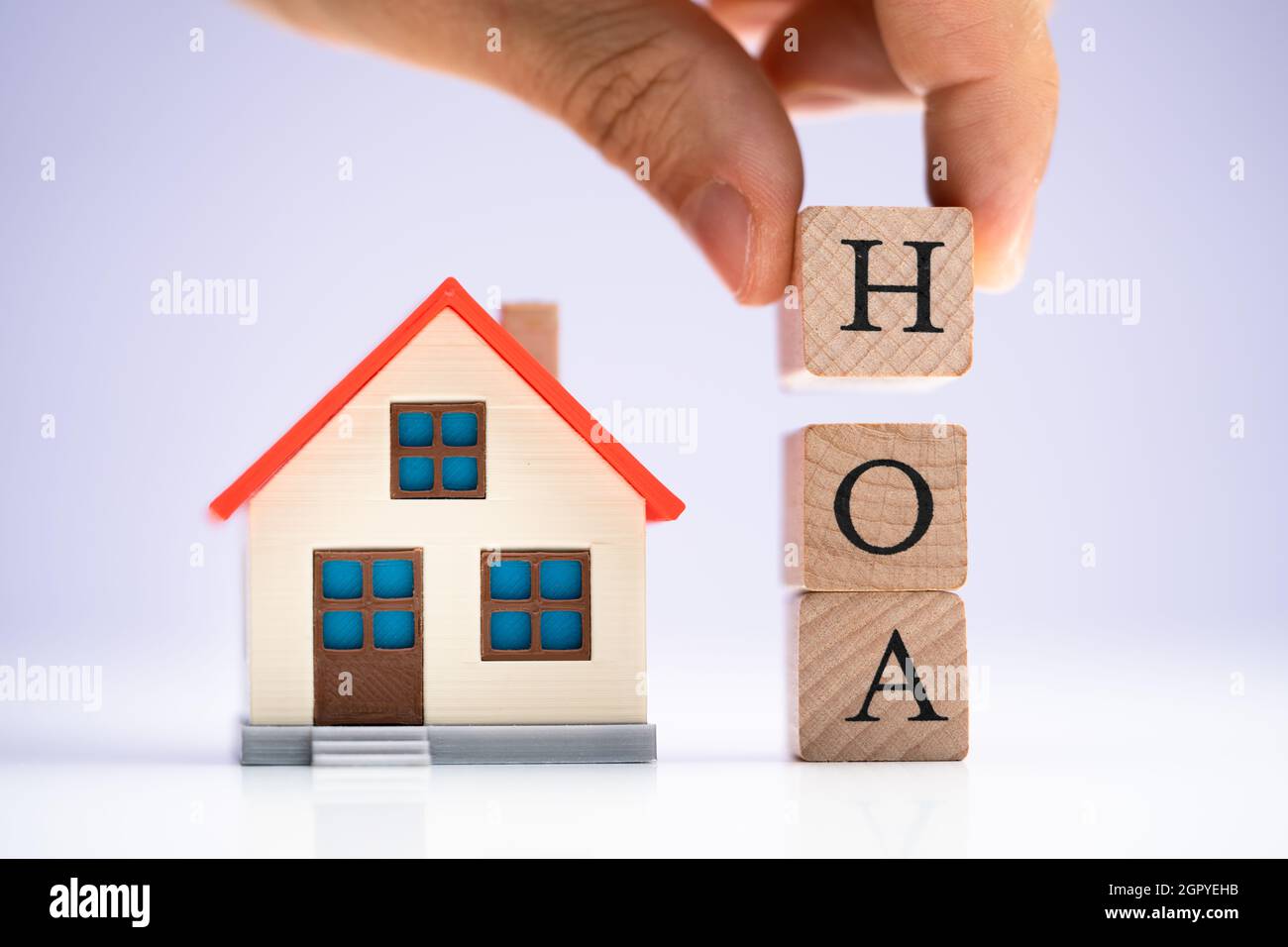 HOA Homeowners Association. Real Estate House Owners Community Stockfoto